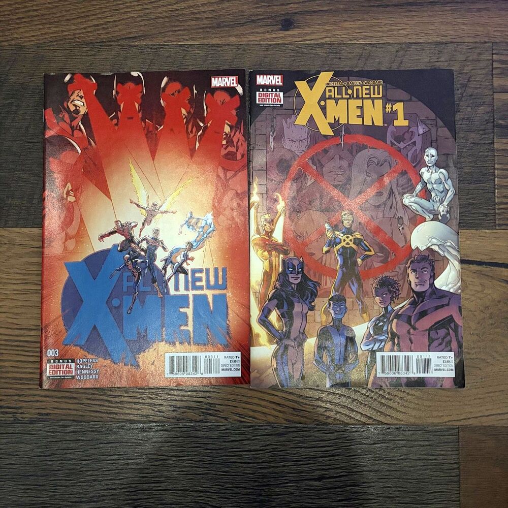 Two Marvel All-New X-Men Comics